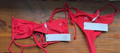 Boutine LA Size Medium top and Large bottom (Rush top and one side tie bottom)