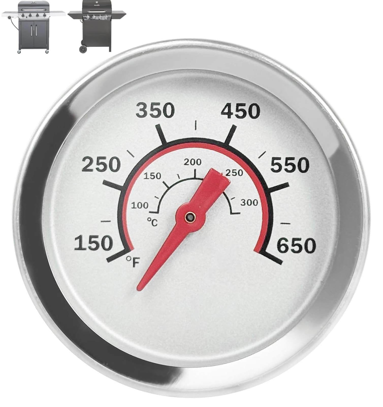 Charbroil Grill Thermometer Lid Temp Gauge for Advantage & Tru-Infrared Grills
