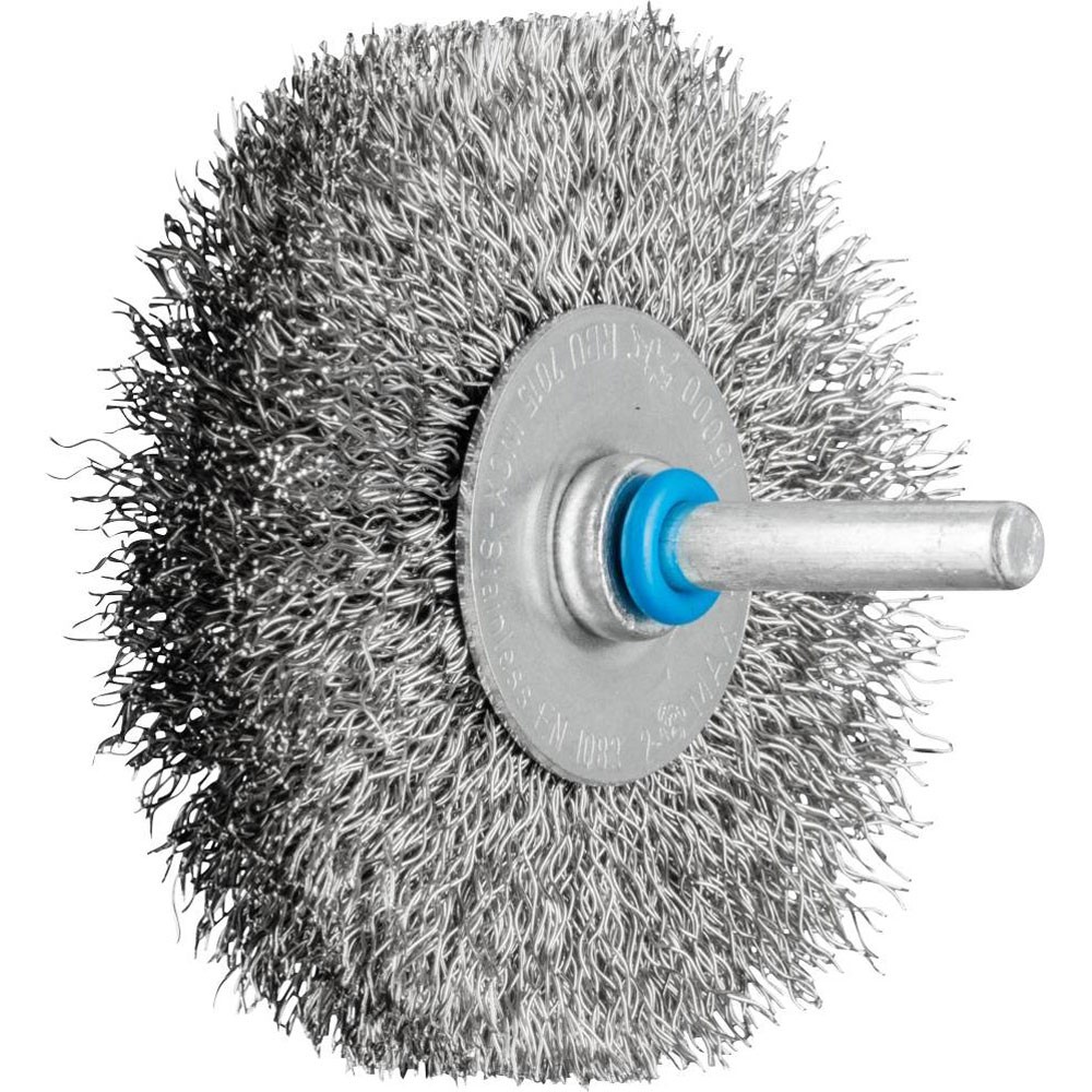 PFERD POS Round Brush Ø70x15mm 6mm shank stainless Wire 10 pcs