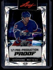 2024-25 Leaf Metal Pre-Production Proof Stephane Matteau 1/1