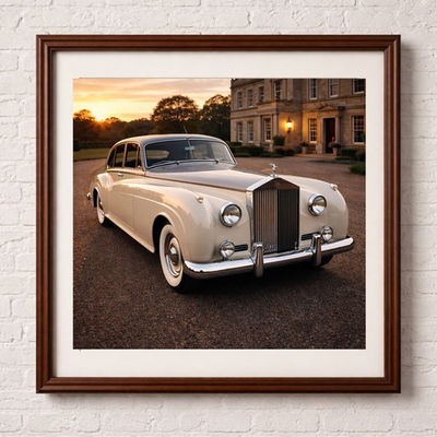 #ad #ad 1959 Rolls Royce Silver Cloud I luxury car poster wall art print GBP 17.99