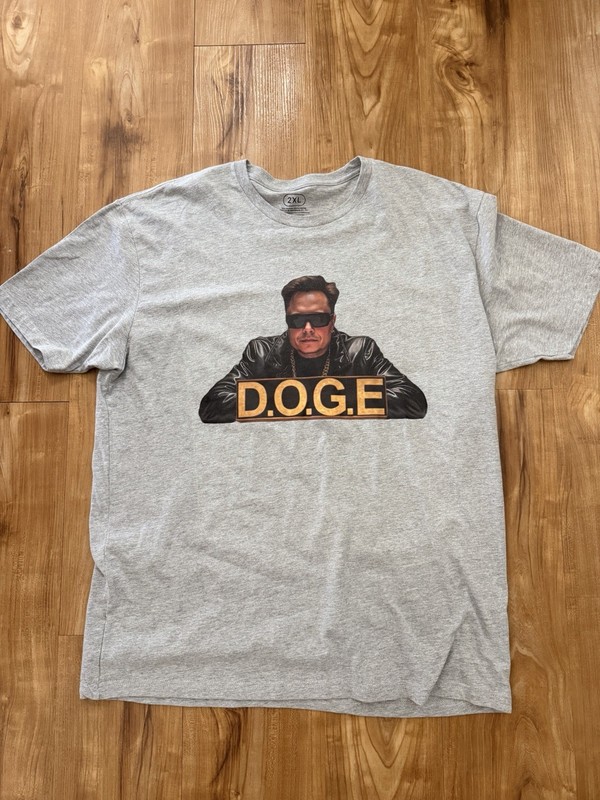 One of a Kind D.O.G.E. Graphic T-Shirt Custom Elon Musk Meme Tee Adult 2XL