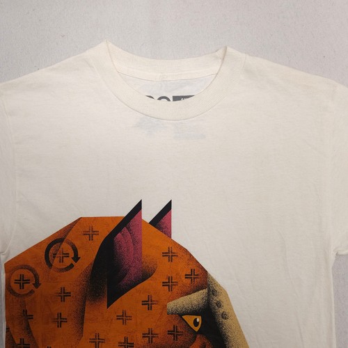 LRG Leopard Grafik Kurzarm Rundhalsausschnitt Shirt Herren Größe Small S grau - Bild 1 von 9