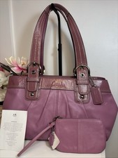 Coach LARGE F13732 Vintage Pink Soho Y2K Pleated Leather Shoulder Bag  Wallet