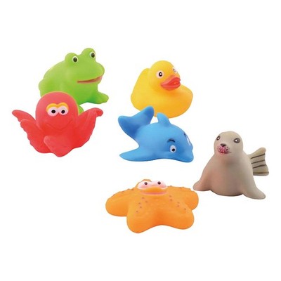 Happy World Bath Toys, 6 Pieces, 22274 (US IMPORT)