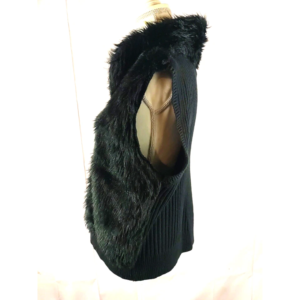 Chaleco Arizona Jeans Jrs Talla Grande 2X Negro Cremallera Difusa Foto 3 de 4