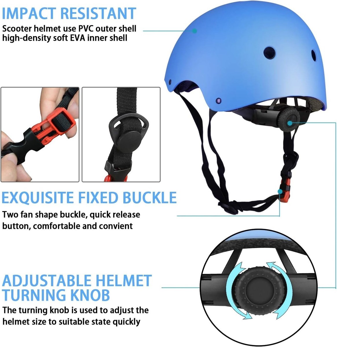 bike helmets and pads for sale Toddler Helmet Set Ages 2-8, Adjustable 7-Piece Scooter Gear all while weighing just under 750g Kids Bike Helmet Set Skateboard