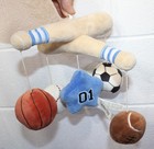 LAMBS & IVY Soft Plush Stuffed Balls Sports Baby Crib Mobile HANGER ONLY