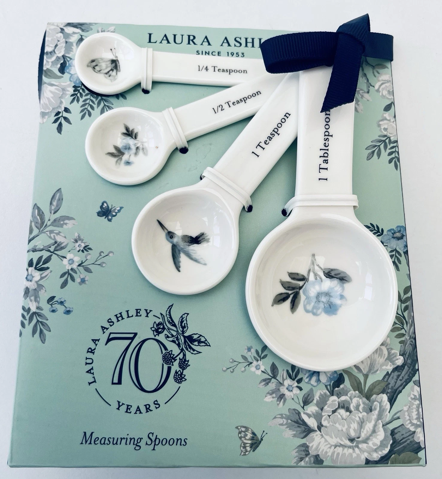Laura Ashley 70 Years Porcelain Measuring Spoons Boxed Unused
Opens in a new window or tab