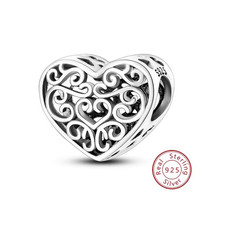 Charms 925 Sterling Silber Anhänger Armband Schmuck Herz Liebe Tier Familie Love