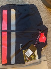 Rapha Men's Small NEW Brevet GORE-TEX Rain Jacket Navy/High-Vis Pink RRP £250