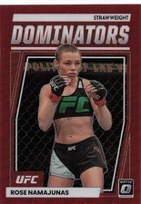 2023 Donruss Optic UFC #5 Rose Namajunas Dominators Red #/99