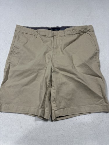 Bundle Women’s Tommy Hilfiger Navy Blue And Khaki Classic Chino Shorts Size 12 - Picture 6 of 10