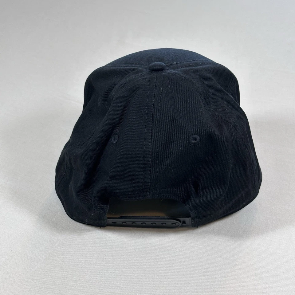 Gorra Nordica para hombre panel negro camionero espalda a presión esquí nieve atlética Foto 3 de 4