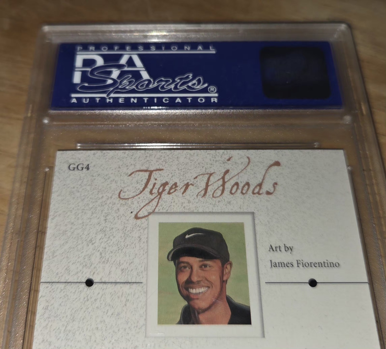 Tiger Woods 2001 Upper Deck Golf Gallery PSA 9 #01849156 Card #GG4 view 4