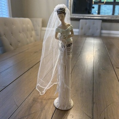  Putting on the Ritz  Lovely Bride Hand Beaded Tassel Doll 11  With Stand