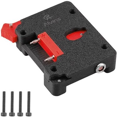 Gold Mount Battery Plate for SmallHD Ultra 5 7 10 Power D-Tap 0B 2 Pin Outputs