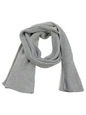 LOOKS BY WOLFGANG JOOP Schal Grau Casual Polyacryl Rippstrick 83x33cm