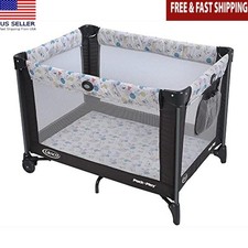 Portable Playard Push Button Compact Automatically Folding Feet Carnival New