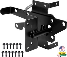 Self Locking Gate Latch Post Mount Automatic Self Closing Heavy Duty Fence Latch