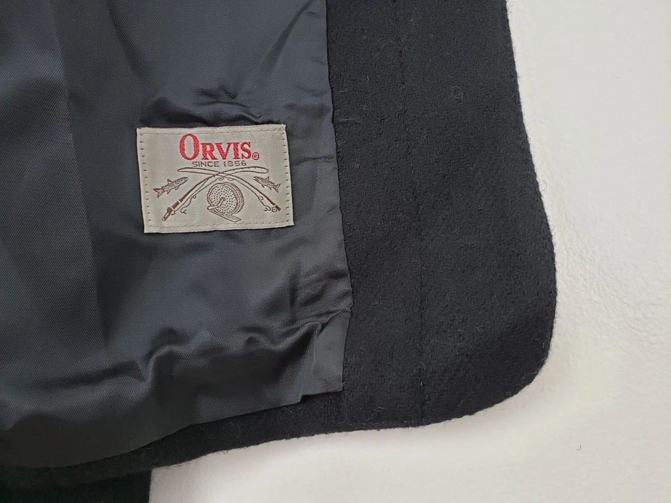 (N5) Blazer Orvis de Colección Para Mujer Talla 12 Frente Abierto Lana Oficina Sirena Cottagecore Foto 4 de 4