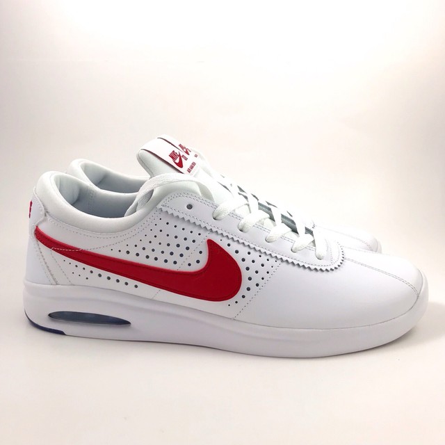 nike sb air max bruin vapor white red