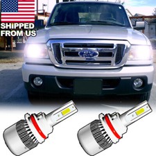 2Pcs 9007 LED 6000K White Headlight Kit For 1997-2003 Ford F150 F250 F350 Ranger