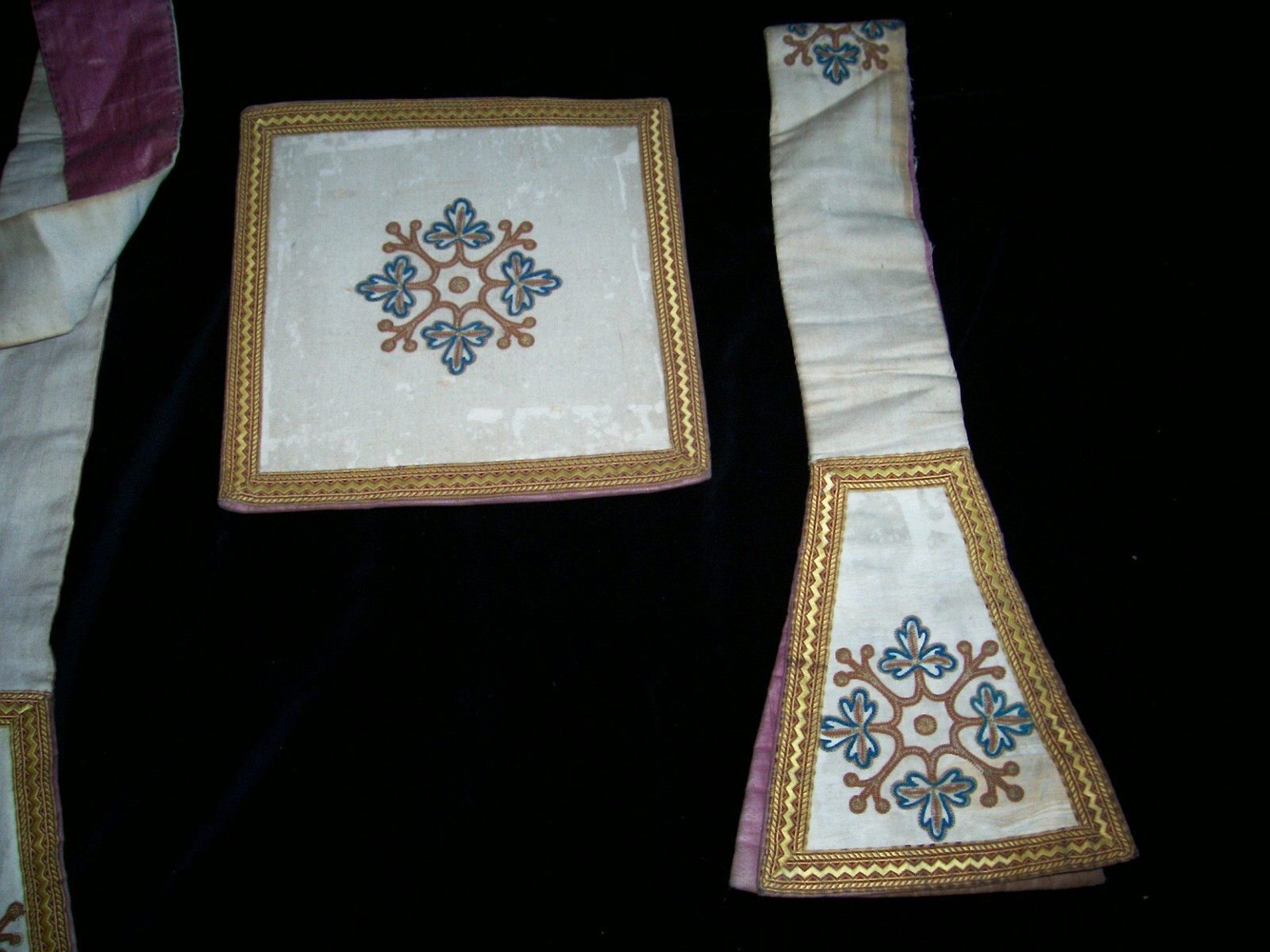 Vintage MANIPLE, BURSA and STOLE Liturgical equipment. eBay