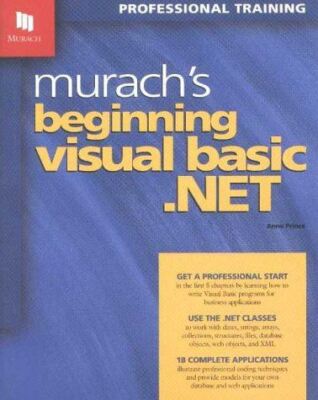 Murachs Beginning Visual Basic.NET by Anne Prince (Paperback)