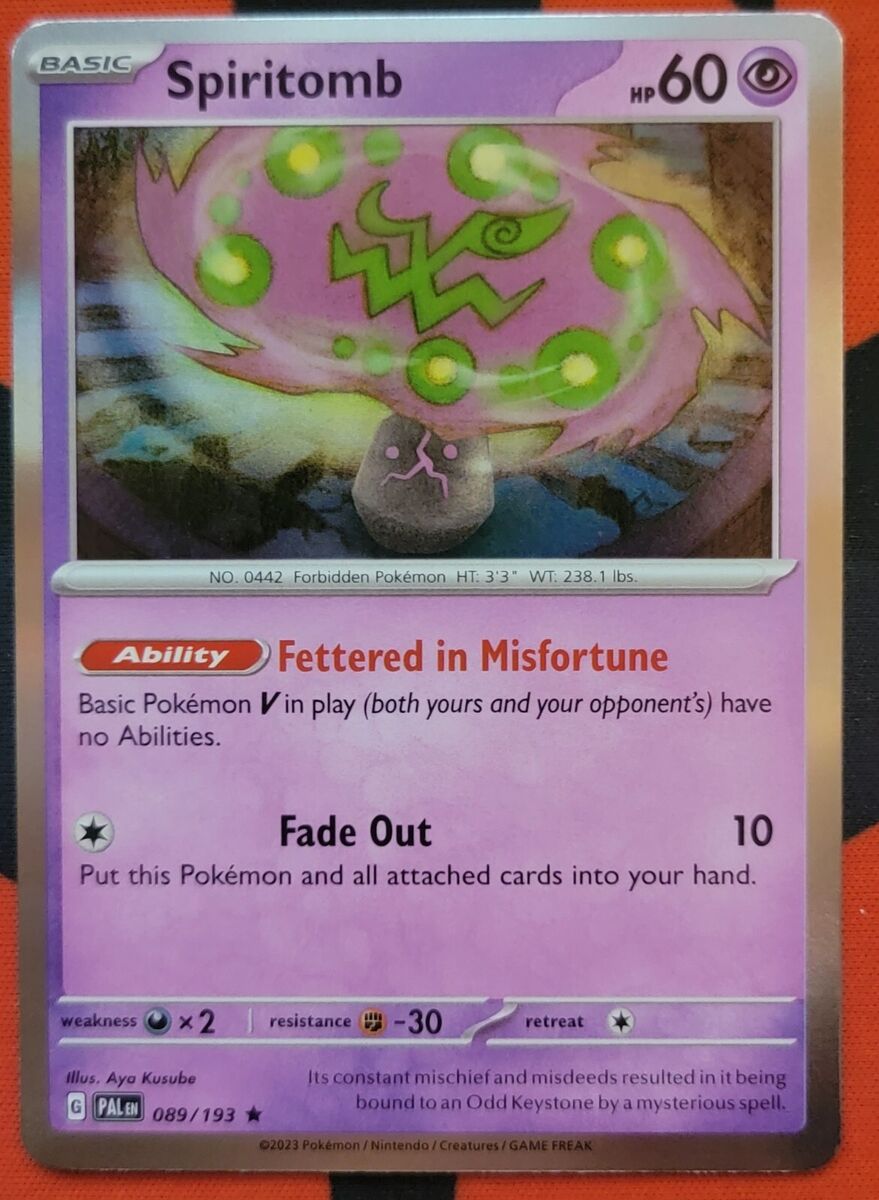 Spiritomb  Ghost pokemon, Pokémon tcg, Ghost type pokemon