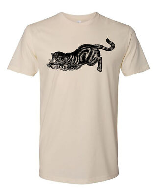 Cottage Cult Clothing Tee T Shirt 100% Cotton Witch Goth Victorian Cat Mouse