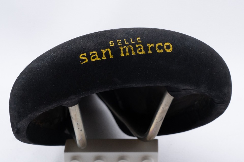 Selle De Vélo San Marco GI-LUX S.L Super Light - Cuir Suédé Noir - Neuf