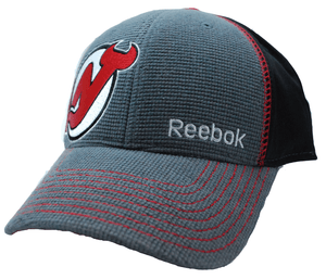 New-Jersey-Devils-Reebok-M207Z-NHL-Pro-Draft-Stretch-Fit-Hockey-Cap-Hat