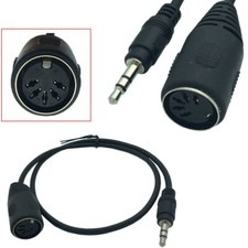 5 Pin DIN Female to 3.5MM Male SmartPhone AUX Headphone Jack Adapter Cable Cord