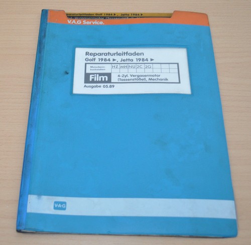 VW Golf 2 ab 1984 Jetta ab 1984 4 Zylinder Vergasermotor HZ MH   WHB Mikrofiche