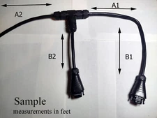 DON'T PAY, ASK ** Custom Hoymiles AC Trunk 14AWG Cable adsessory Microinverters