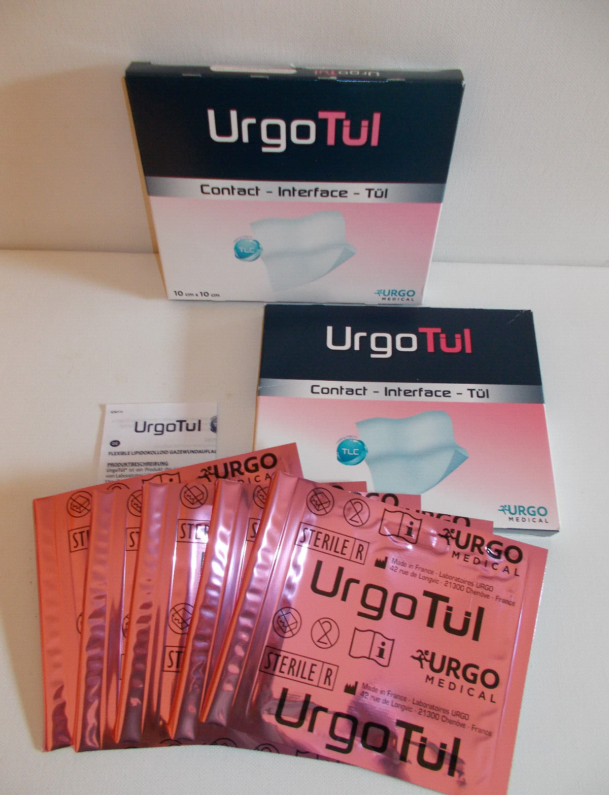 UrgoTül Flexible Lipidokolloid-Wundauflage 10 cm x 10 cm OVP 15 Stück!!
