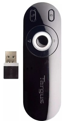 Targus Wireless Laser Presentation Remote with Laser Clicker, Black (AMP13EU)