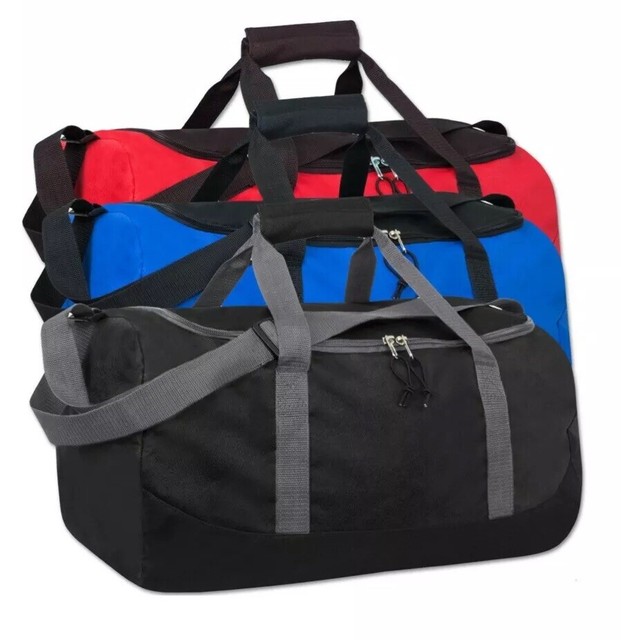 Lot Of 24 Duffle Bag Bags Travel Size Sports Gym Blank 20" Wholesale