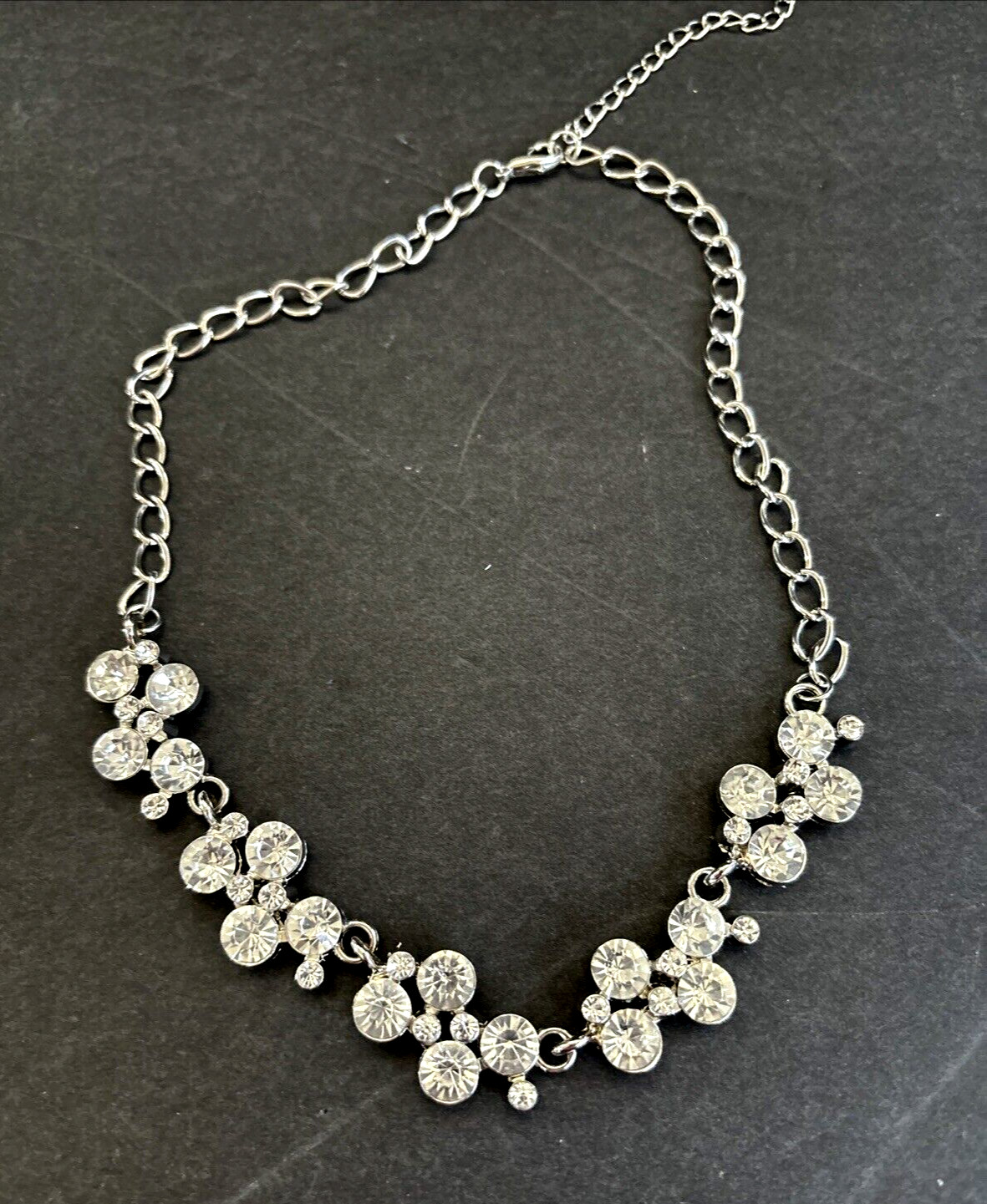 Rhinestone Dimensional Five Panel Statement Neckl… - image 5