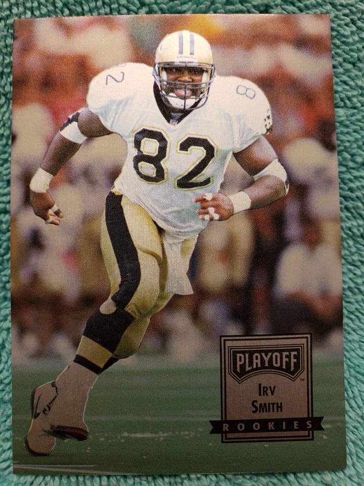1993 PLAYOFF CONTENDERS IRV SMITH ROOKIES #113 NEW ORLEANS SAINTS RC - Image 2 of 4