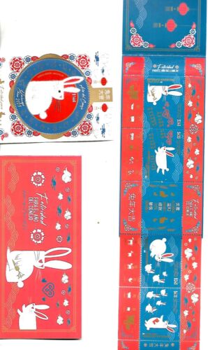 #75250 ARGENTINA 2023 CHINA LUNAR RABBIT NEW YEAR UNUSUAL S/SHEET+BOOKLET , MNH - Picture 1 of 3