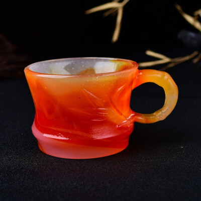 Echte natürliche rote Achat Tasse Schnitzerei Karneol Heilung Reiki Kristall ...