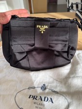 Pochette Prada Nero In Raso