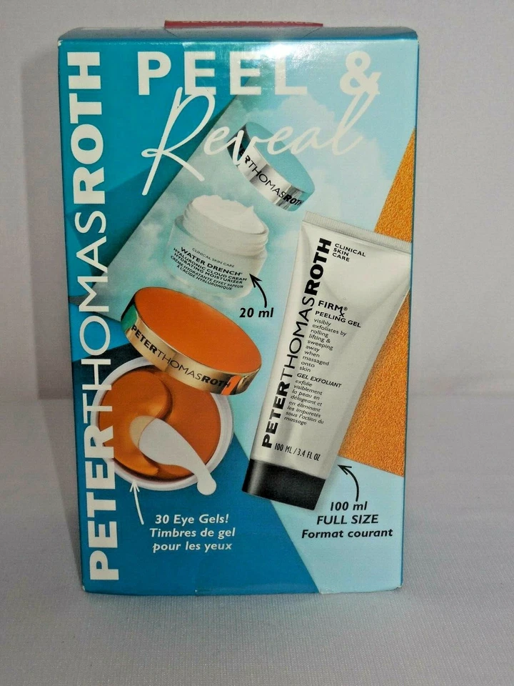 PETER THOMAS ROTH PEEL & REVEAL SET - FIRMX, 24K GOLD EYE PATCHES & WATER DRENCH - Image 3 of 4