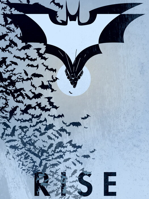 Batman Dark Knight Rises Logo Minimalist Dark Knight Rises Poster