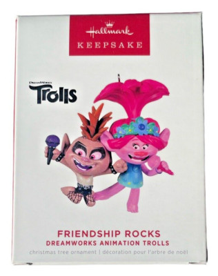 Hallmark 2022 Keepsake Ornament Friendship Rocks Dreamworks Animation Trolls NIB