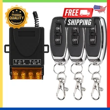 AC Wireless Remote 110V-240V 30A RF Relay Control Remote Switch 433Mhz Receiver