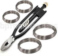 9" Aircraft Safety Wire Twist Twister Lock Pliers Tool with Spool of Twist Wire