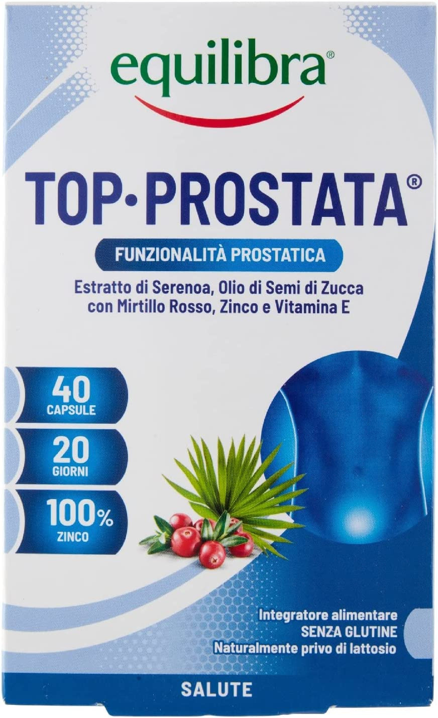 Equilibra Integratori Alimentari, Top Prostata, Integratore per La Funzionalità